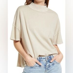 Distressed Free People We The Free Fearless T-Shirt (Size S)